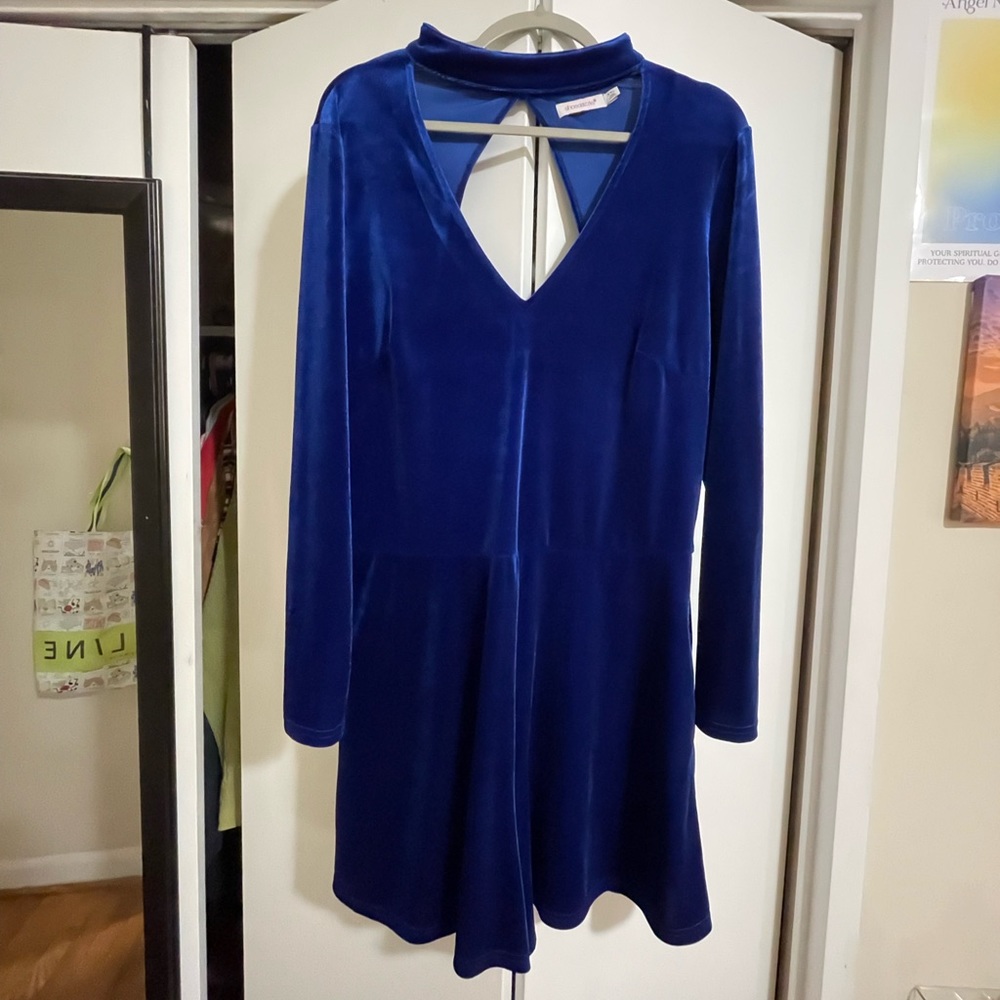 Shoe Dazzle Velvet Romper